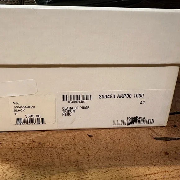 YSL black pumps with gold heel - Picture 2 of 6